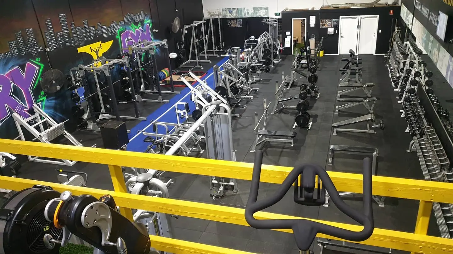 Hammer Strength racks inside Foundry Gym Hallam
